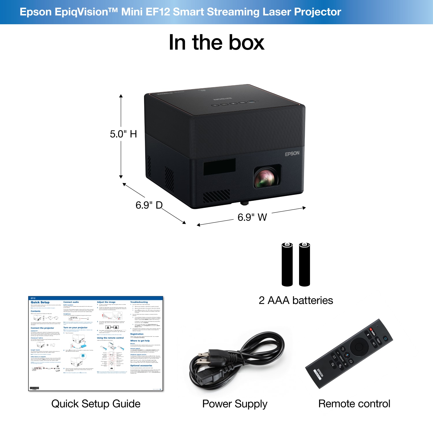 Epson EpiqVision Mini EF12 Streaming Laser Projector, V11HA14020 - Image 5