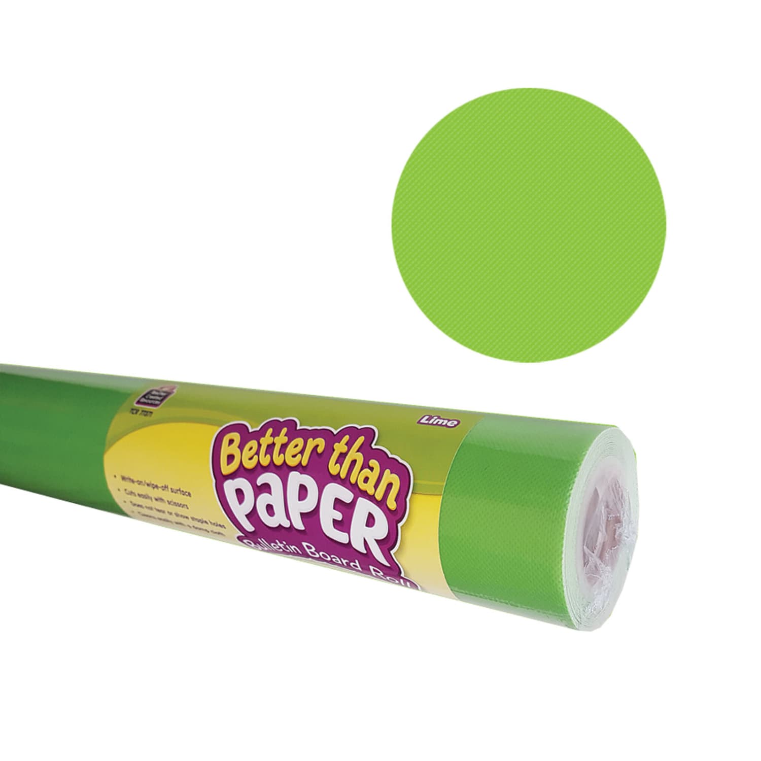 Teacher Created Resources Better Than Paper Bulletin Board Paper Rolls, 4ft x 12ft, Lime, Pack Of 4 Rolls - Image 3