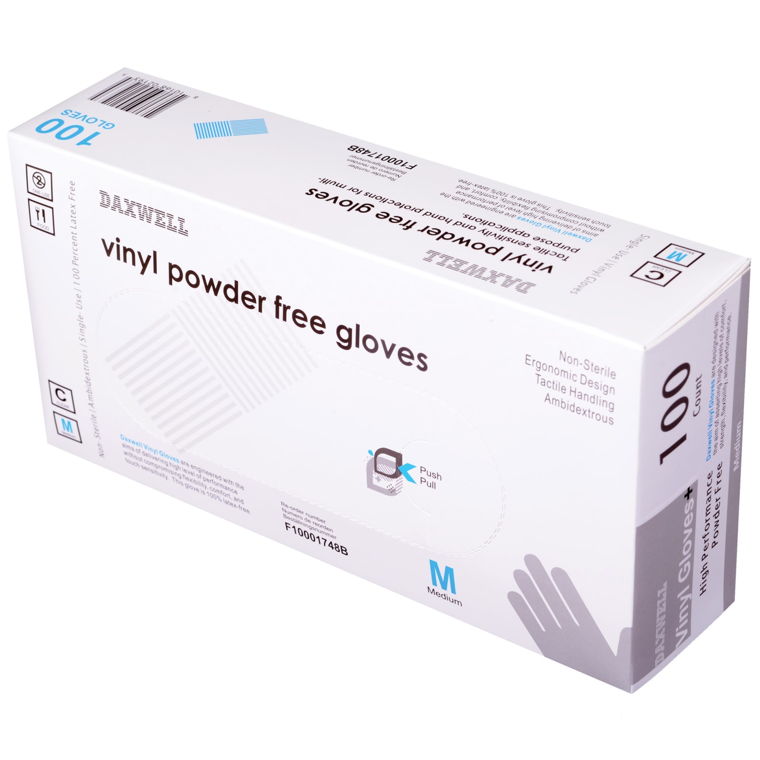 Powder-Free Vinyl Gloves, Medium, Box Of 100 - Image 4