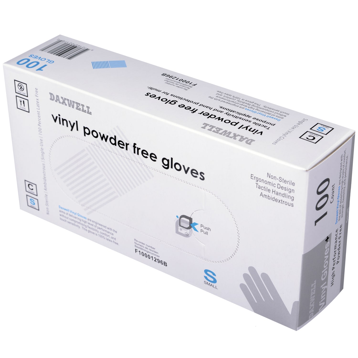 Powder-Free Vinyl Gloves, Small, Box Of 100 - Image 4