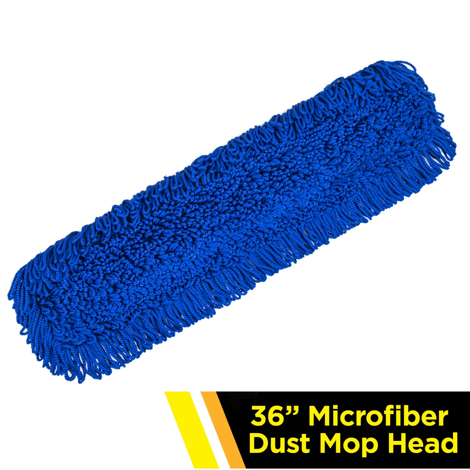 Gritt Commercial Microfiber Looped Dust Mop Pad Head, 36in, Blue - Image 3