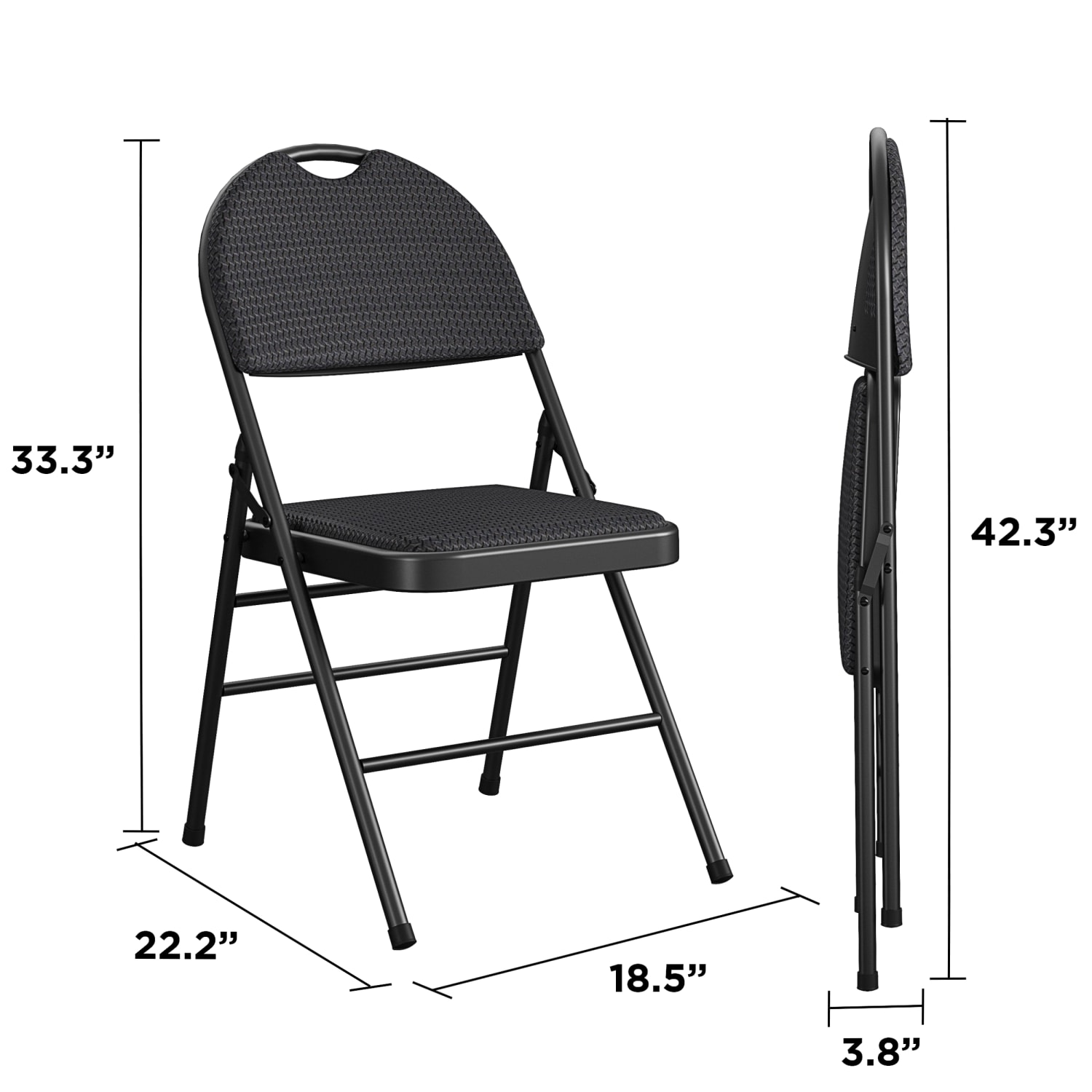 COSCO Commercial XL Comfort Fabric Padded Metal Folding Chairs Black Pack Of 4 Chairs PopularChairscom COSCO Commercial XL Comfort Fabric Padded Metal Folding Chairs Black Pack Of 4 Chairs PopularChairscom