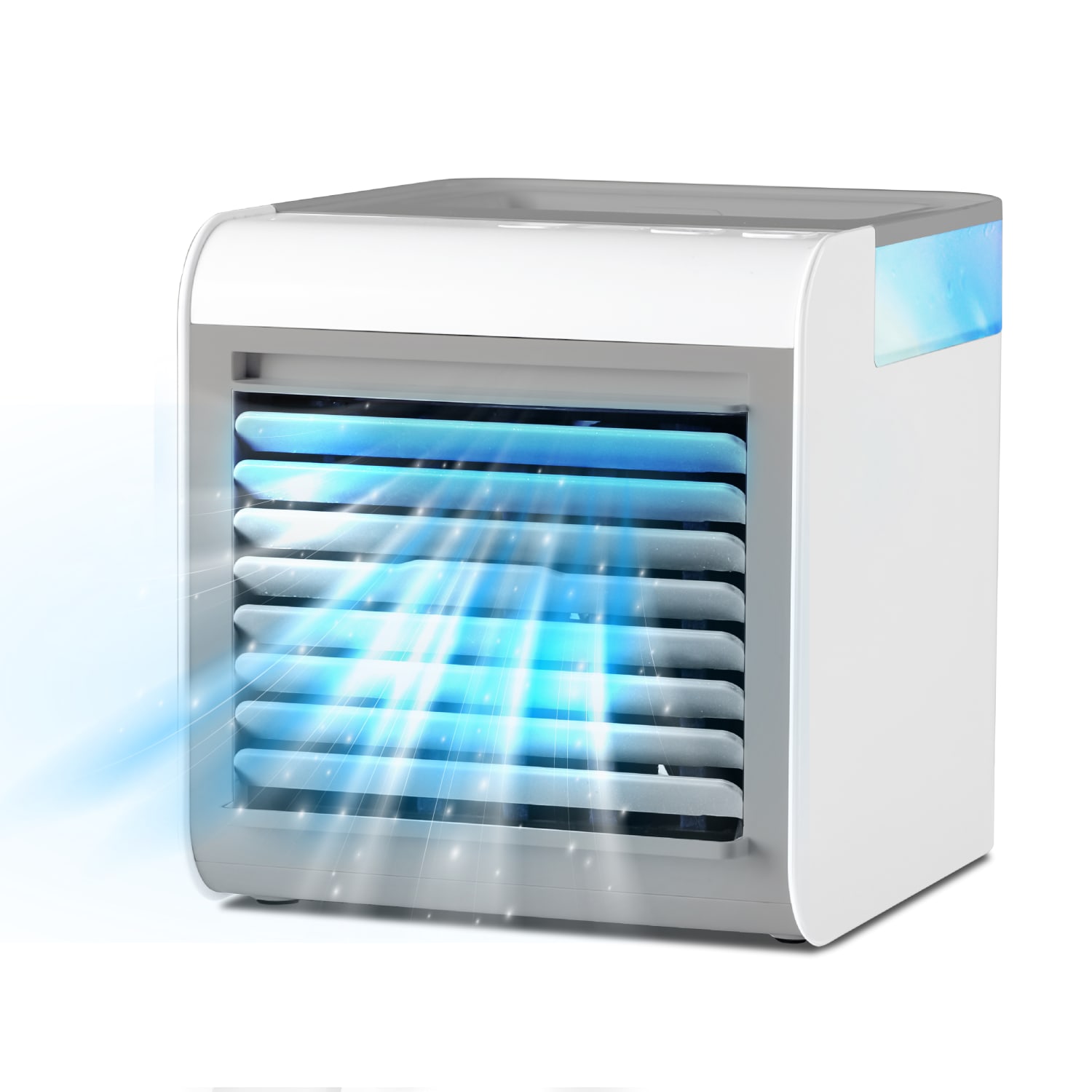 Black+Decker Desktop Air Cooler and Portable Fan, 6-5/16inH x 6-3/4inW x 5-1/2inD, White - Image 3
