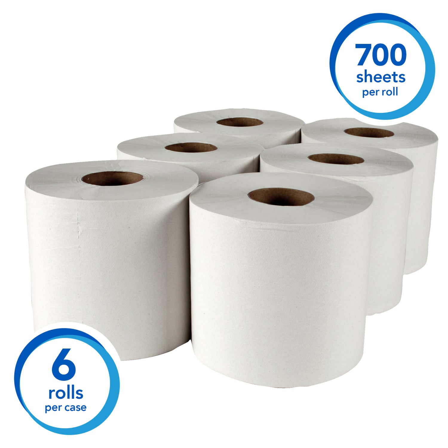Scott Roll Control 1-Ply Center-Pull Paper Towels, 60% Recycled, 700 Sheets Per Roll, Pack Of 6 Rolls - Image 4