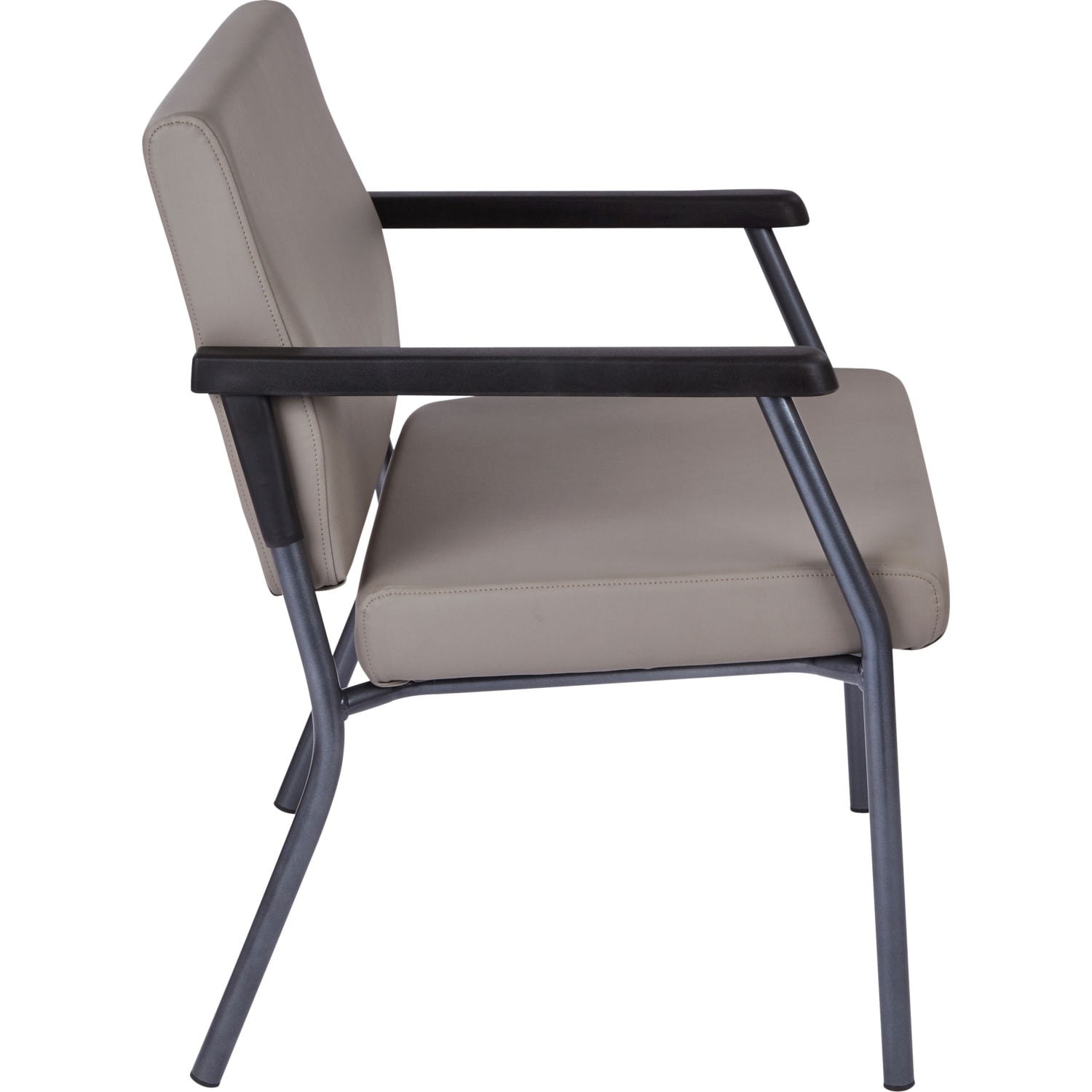 Office Star Worksmart 29in Bariatric Big  Tall Guest Chair StratusGunmetal Gray PopularChairscom