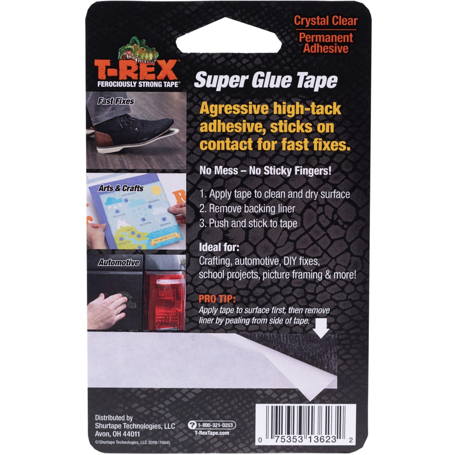 T-REX Double Sided Super Glue Tape - 15 ft Length x 0.75in Width - White - Acrylic - 1 Each - Image 4