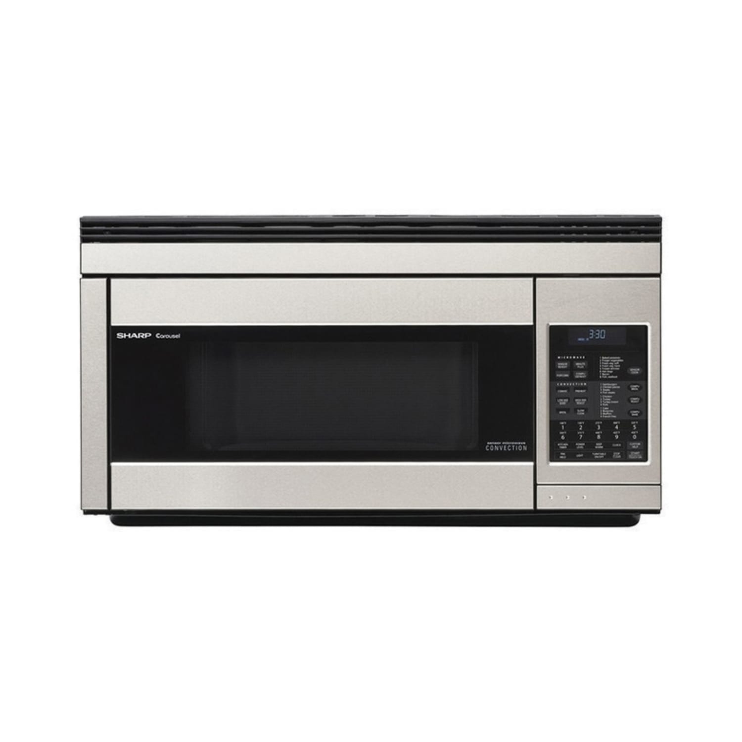 Sharp R1874T 1.1 Cu Ft Over-The-Range Microwave, Stainless Steel