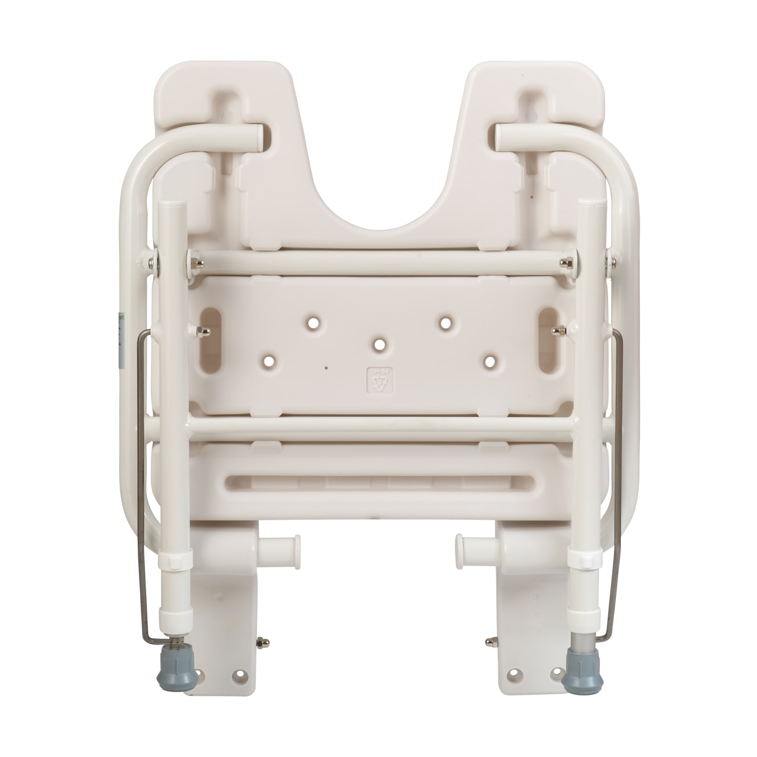 HealthSmart Wall-Mount Fold-Away Shower Seat, 24inH x 16 1/4inW x 16 1/4inD, White - Image 4