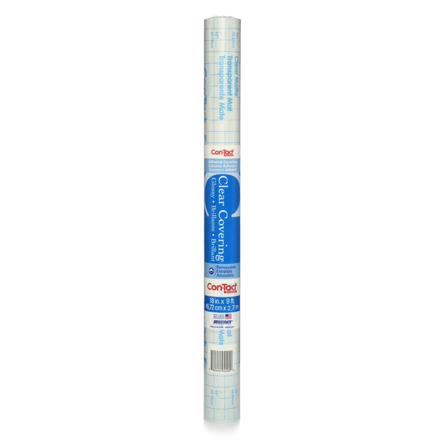 Kittrich Con-Tact Adhesive Rolls, 18in x 9ft, Clear, Pack Of 6 Rolls - Image 3