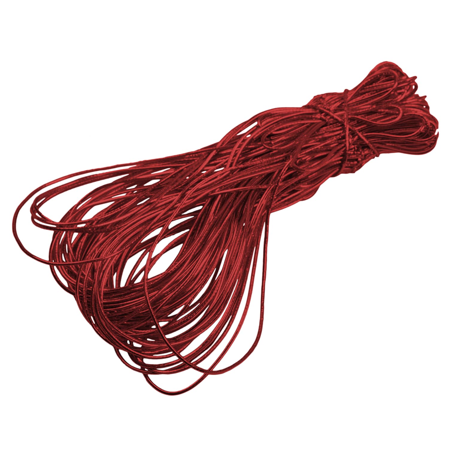 JAM Paper Small Elastic Gift Wrap String Ties, 10in, Red, Pack Of 5 Ties - Image 4