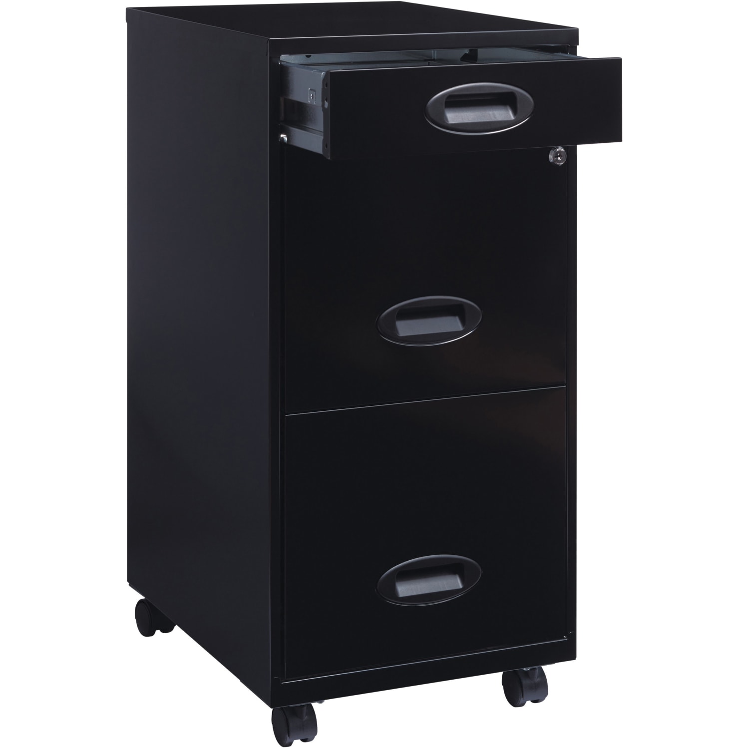LYS SOHO File Cabinet - 14.3inx18inx29.5in - 3x Drawer(s) - VF318EMBK - Image 4