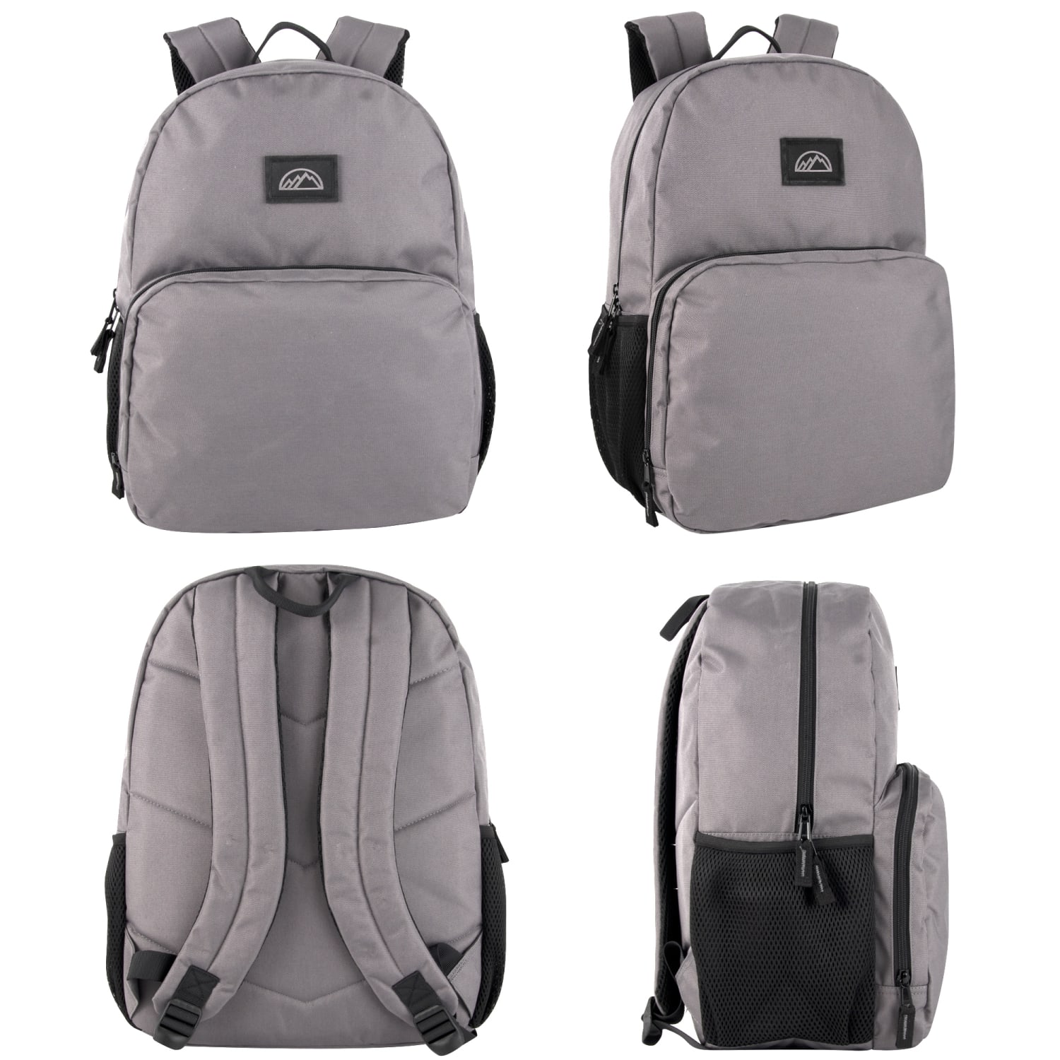 Mountain Edge Dome Backpacks With 17in Laptop Sleeves, Black/Gray/Navy/Tan, Total Qty 24 - Image 4