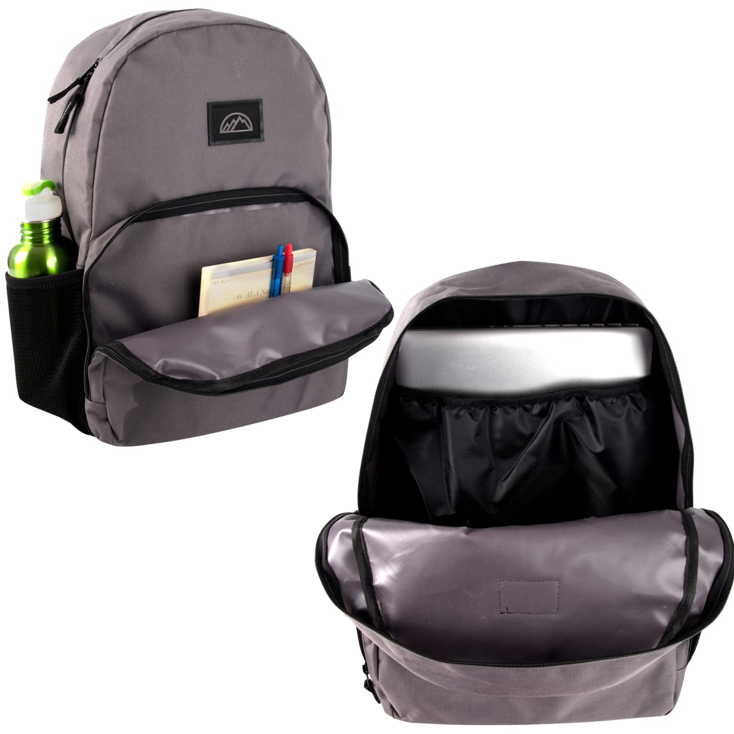 Mountain Edge Dome Backpacks With 17in Laptop Sleeves, Black/Gray/Navy/Tan, Total Qty 24 - Image 5