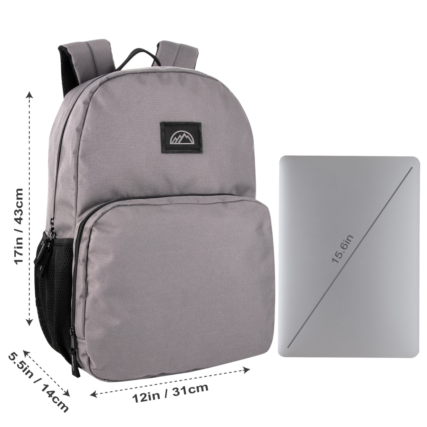 Mountain Edge Dome Backpacks With 17in Laptop Sleeves, Black/Gray/Navy/Tan, Total Qty 24 - Image 6