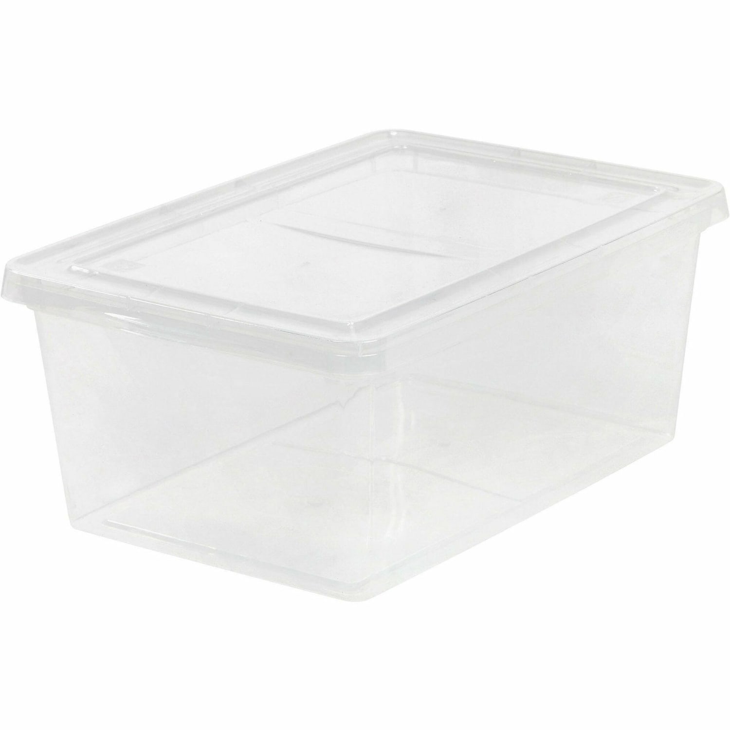 IRIS 17-quart Storage Box - External Dimensions: 17.5inx12inx 17.5in Depth x 7in - 4.25 gal - Snap-in Lid Closure - Stackable - Plastic - Clear -