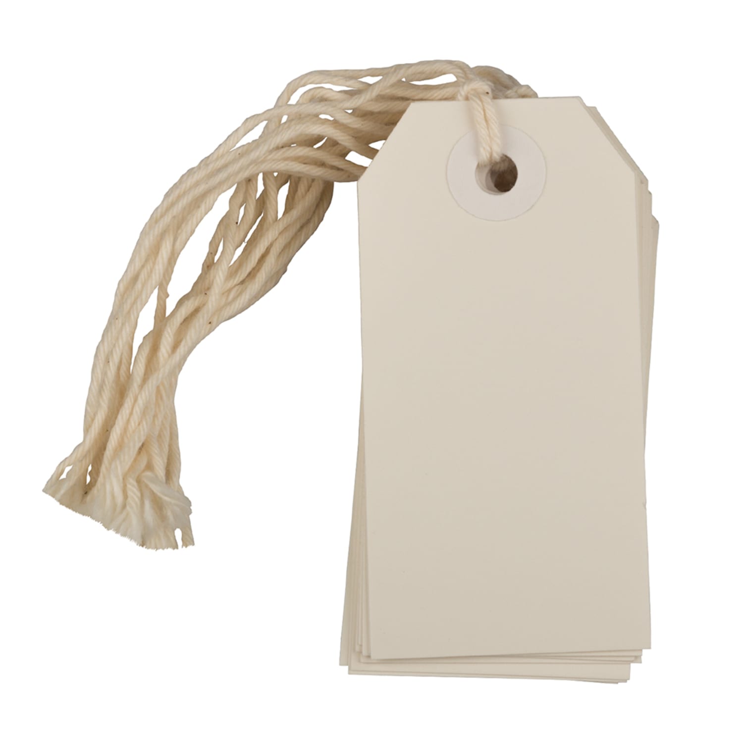 JAM Paper Small Gift Tags, 3-1/4in x 1-9/16in, White, Pack Of 10 Tags - Image 3