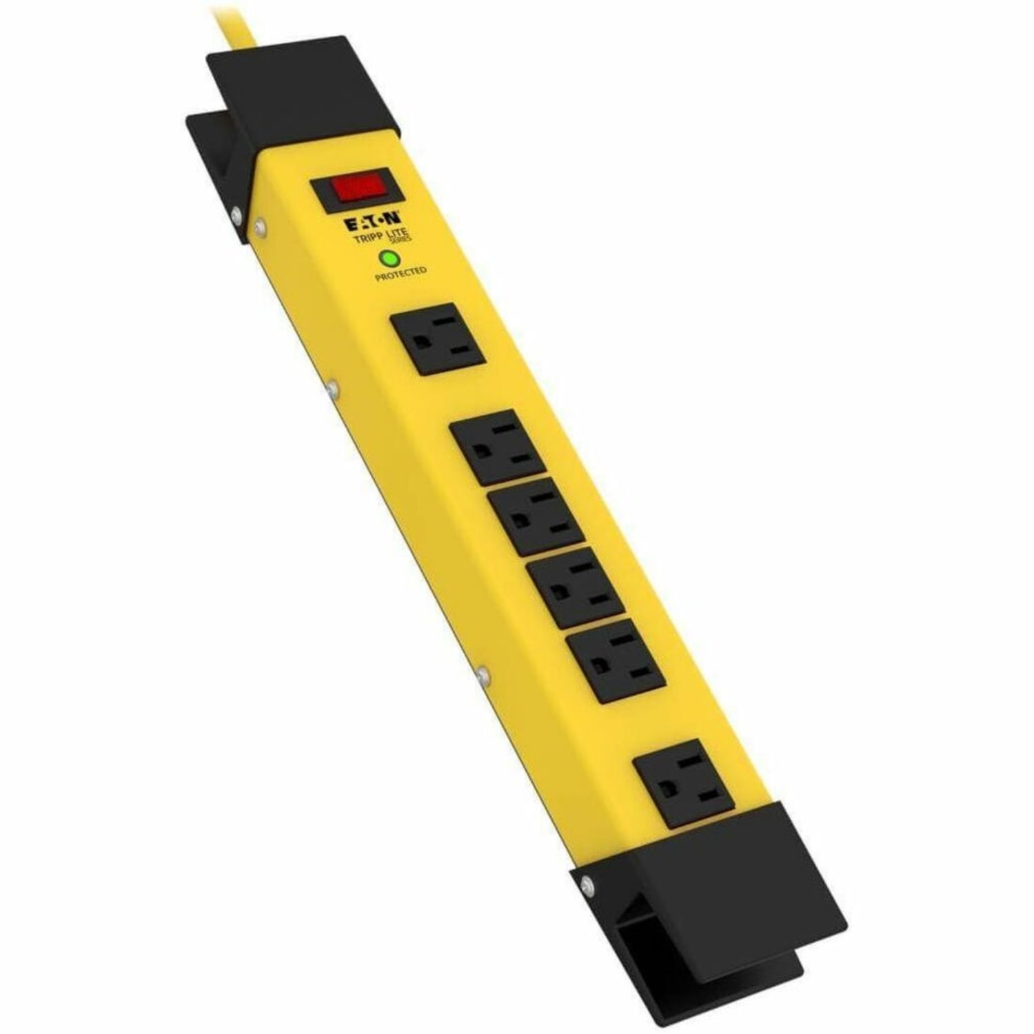 Eaton Tripp Lite Series Safety Surge Protector Power Strip 120V 6 Outlet Metal 9ft Cord OSHA - Surge protector - TLM609SA