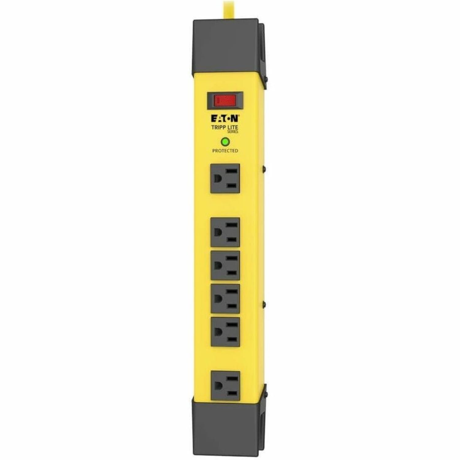 Eaton Tripp Lite Series Safety Surge Protector Power Strip 120V 6 Outlet Metal 9ft Cord OSHA - Surge protector - TLM609SA - Image 3
