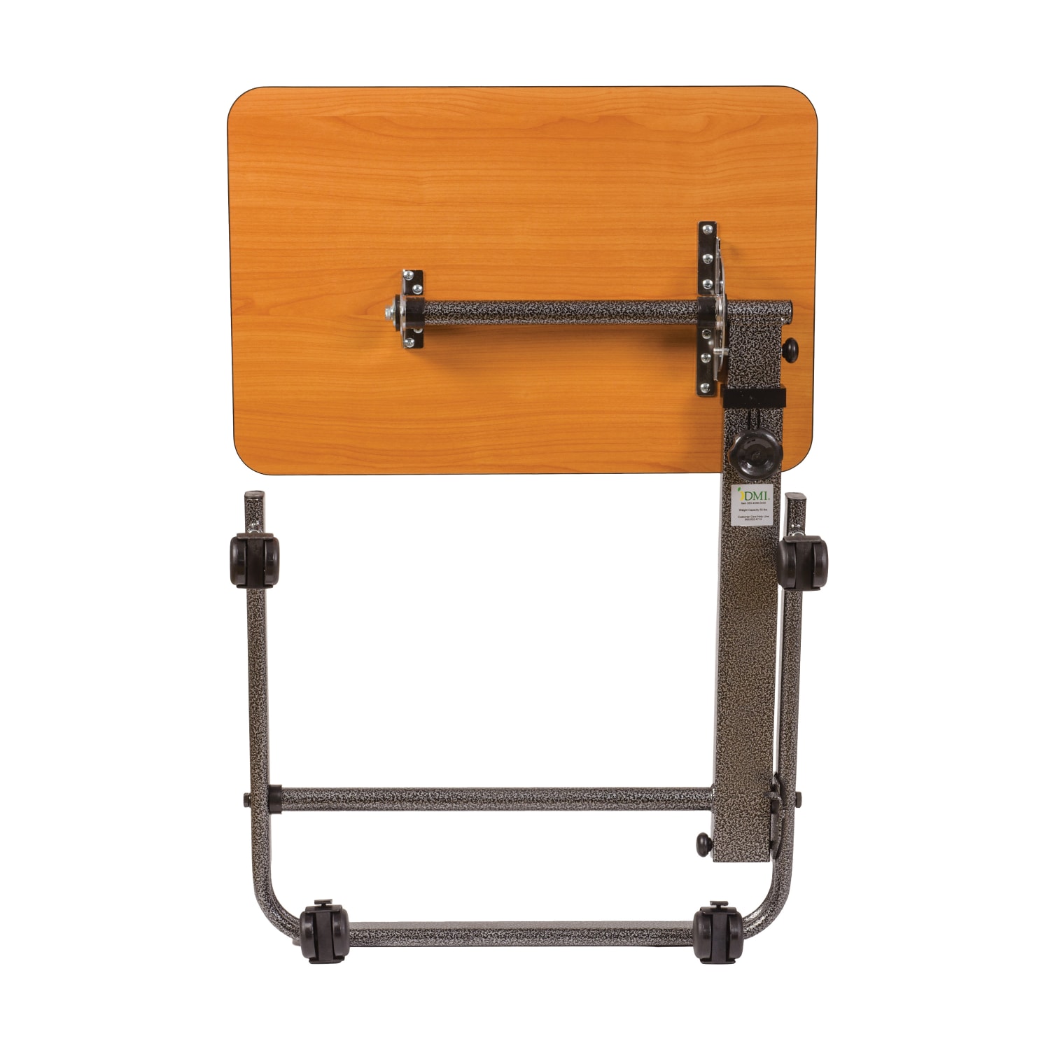 DMI Deluxe Tilt-Top Overbed Table, 38inH x 23inW x 15inD, Brown - Image 4