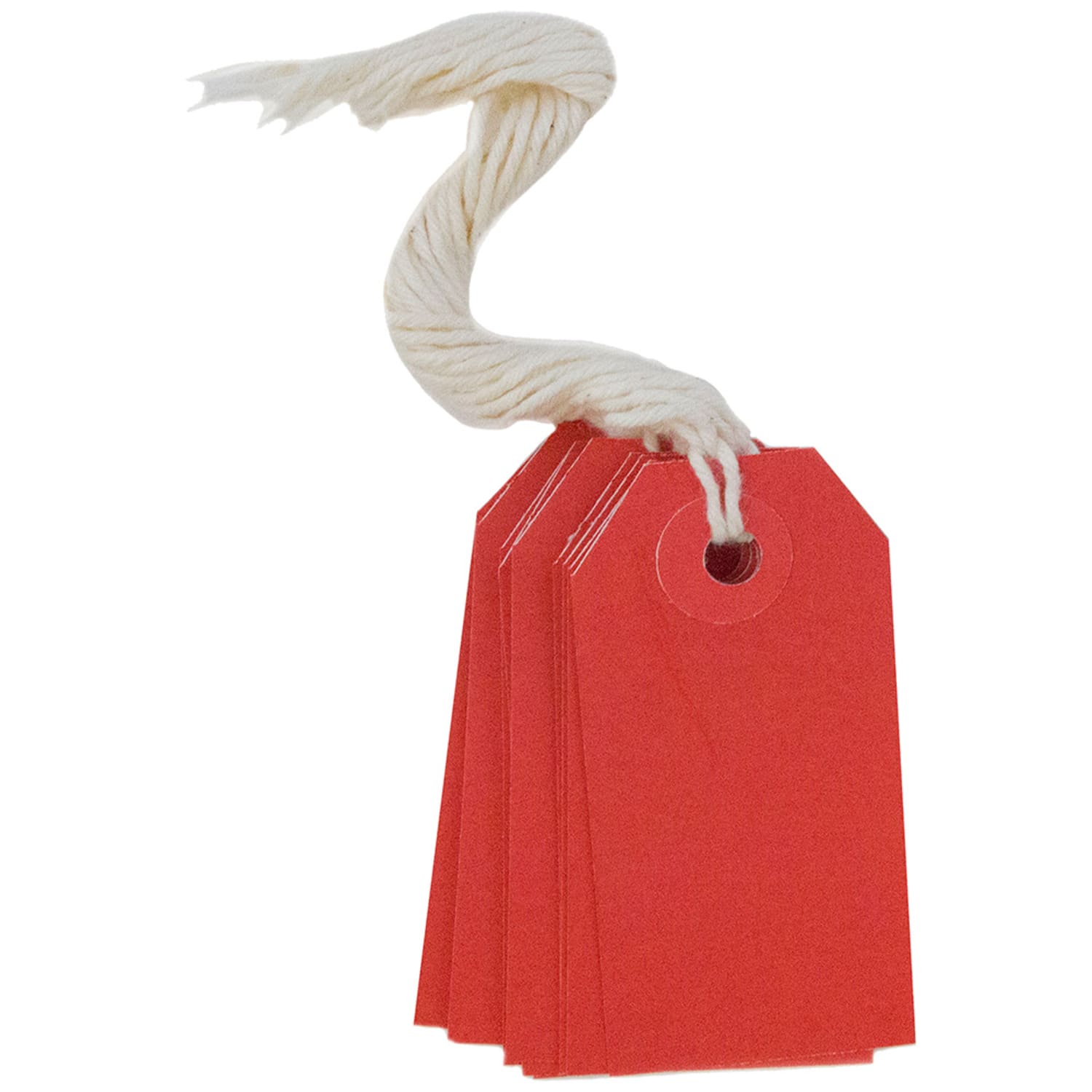 JAM Paper Tiny Gift Tags, 3-3/8in x 2-3/4in, Red, Pack Of 10 Tags - Image 3