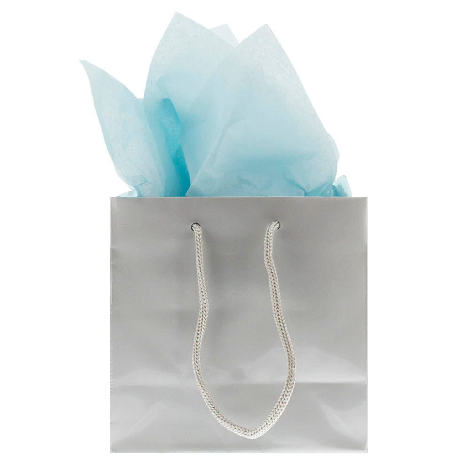 JAM Paper Tissue Paper, 26inH x 20inW x 1/8inD, Baby Blue, Pack Of 10 Sheets - Image 4