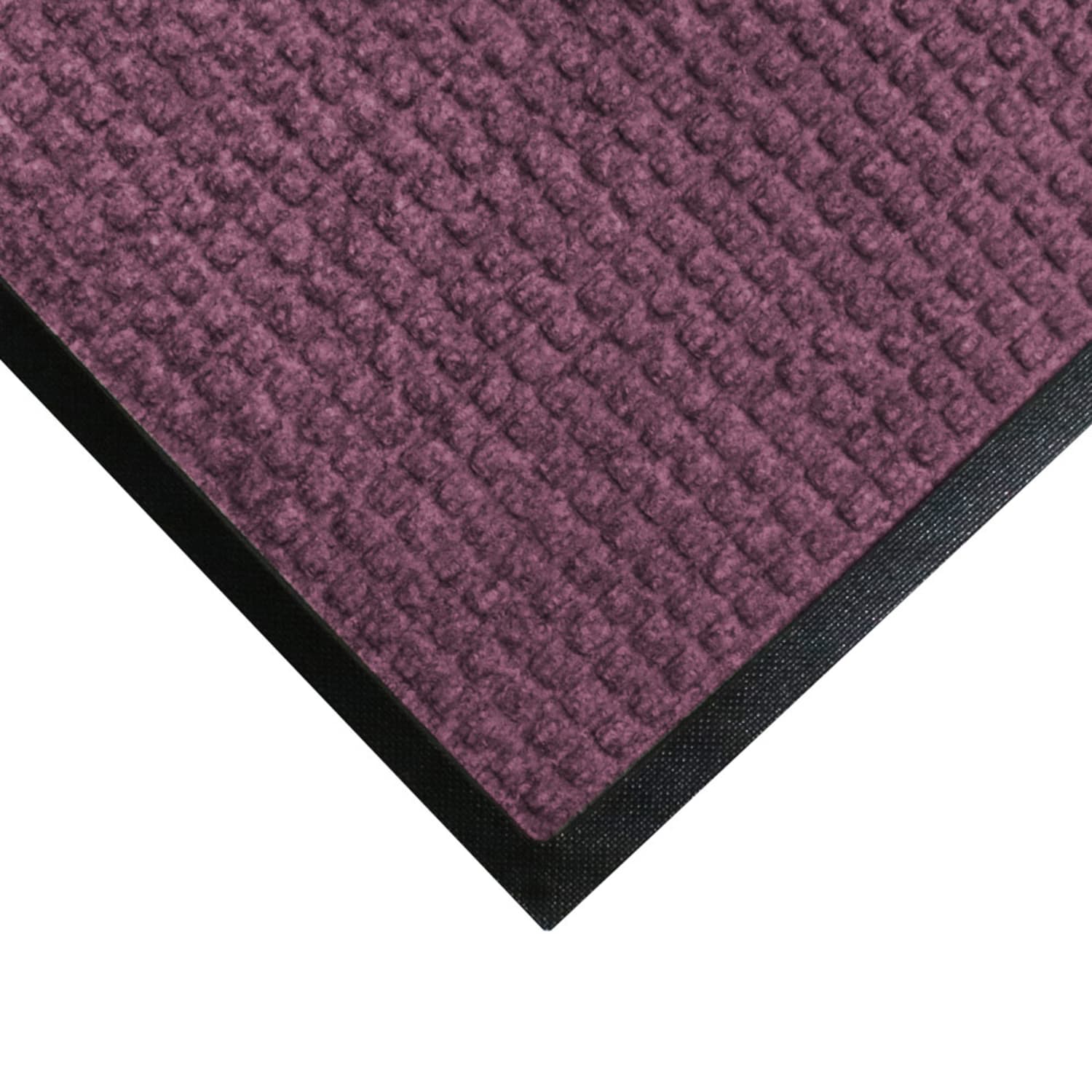 M+A Matting WaterHog Squares Classic Floor Mat, 2ft x 3ft, 60% Recycled, Bordeaux - Image 3