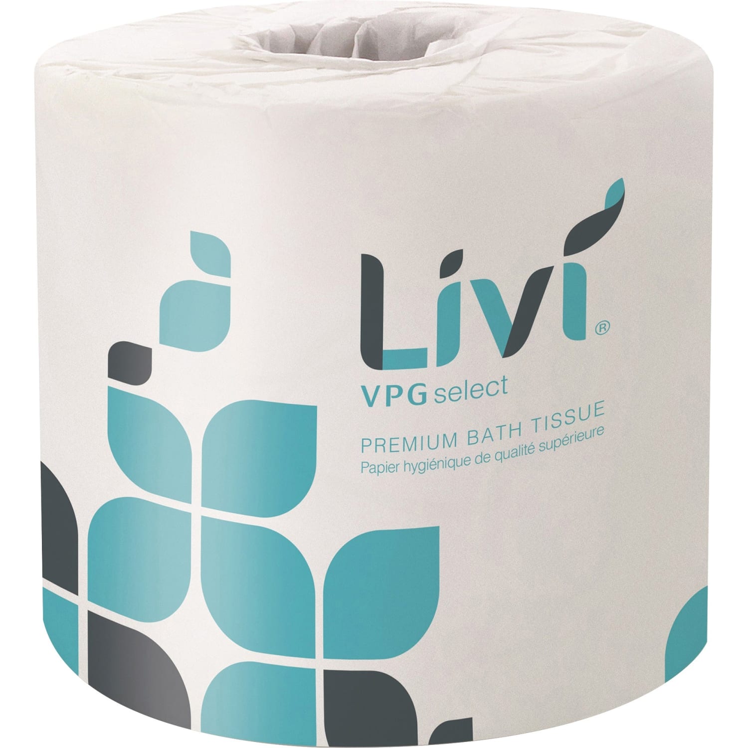 Livi Leaf VPG Bath Tissue - 2 Ply - 4.49in Width x 3.98in Length - 500 Sheets/Roll - White - Virgin Fiber - 80 / Carton - Image 3