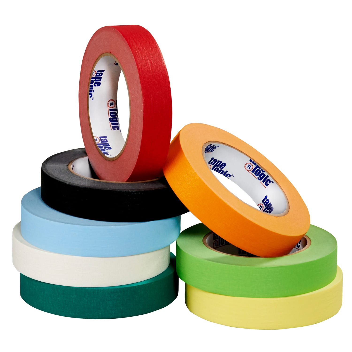 Tape Logic Color Masking Tape, 3in Core, 0.25in x 180ft, Light Blue, Case Of 12 - Image 5