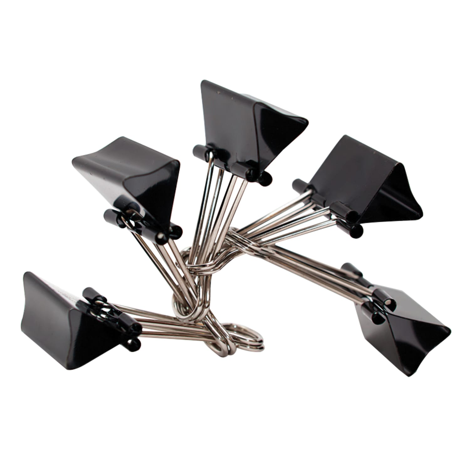 Office Depot Brand Binder Clips, Medium, 1-1/4in Wide, 5/8in Capacity, Black, Pack Of 144 (12 Boxes Of 12 Clips) - Image 3
