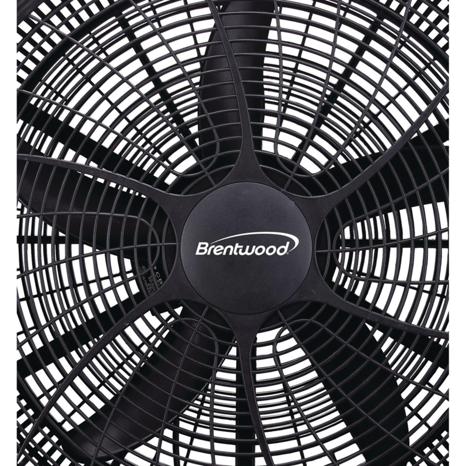 Brentwood Kool Zone F-20BKR 20in High-Velocity Fan - 20in Fan Diameter - 3 Speed - Air Circulation, Adjustable Tilt Head, Carrying Handle - Black - Image 3
