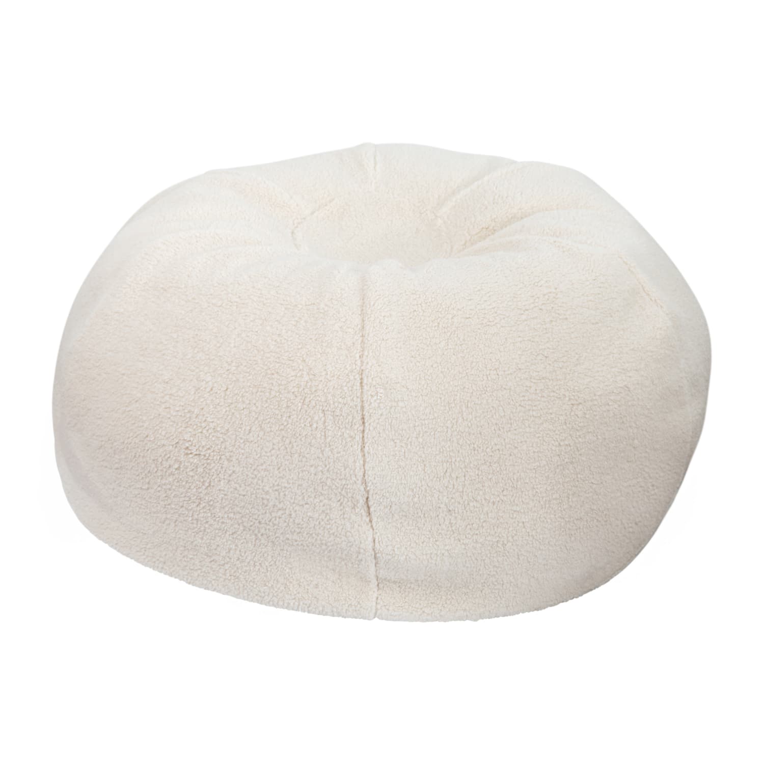Flash Furniture Oversized Bean Bag Chair For Kids And Adults Natural Sherpa PopularChairscom