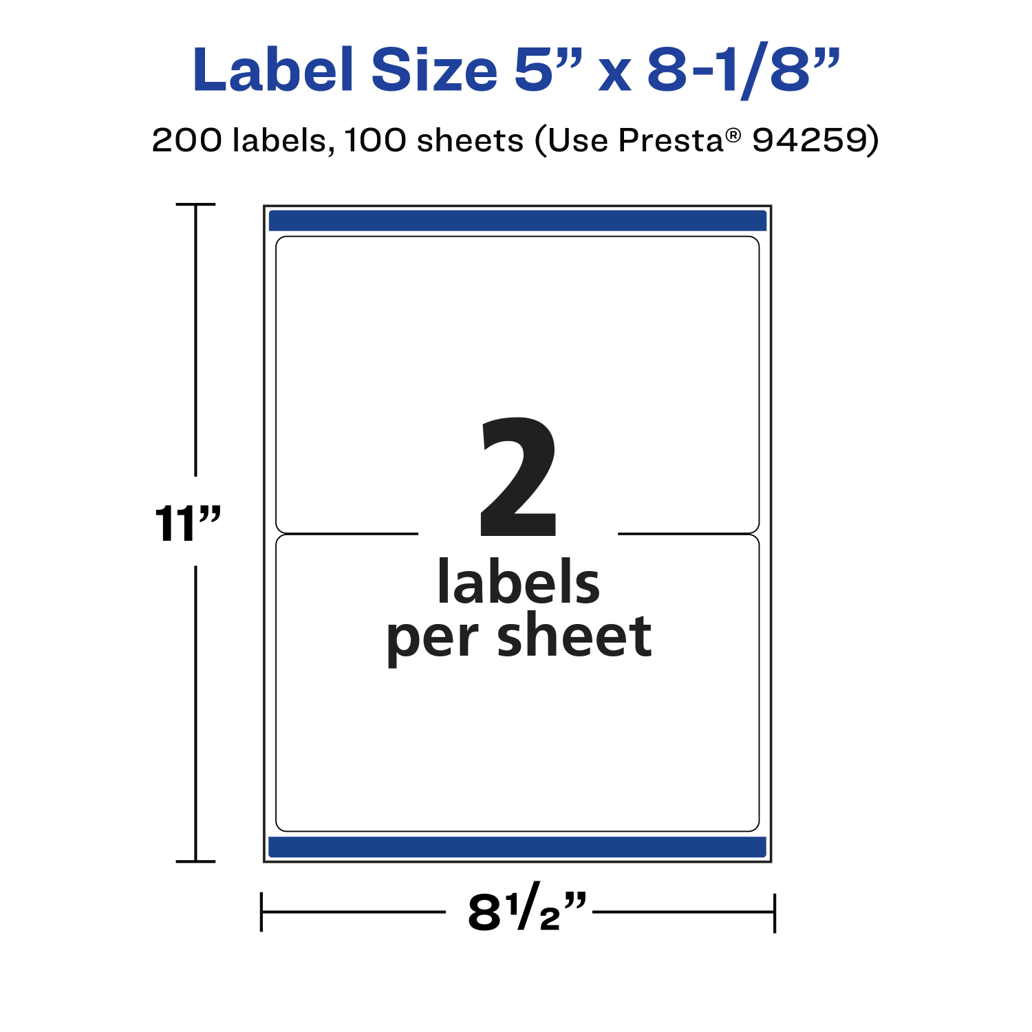 Avery Waterproof Permanent Labels With Sure Feed, 94259-WMF100, Rectangle, 5in x 8-1/8in, White, Pack Of 200 - Image 6