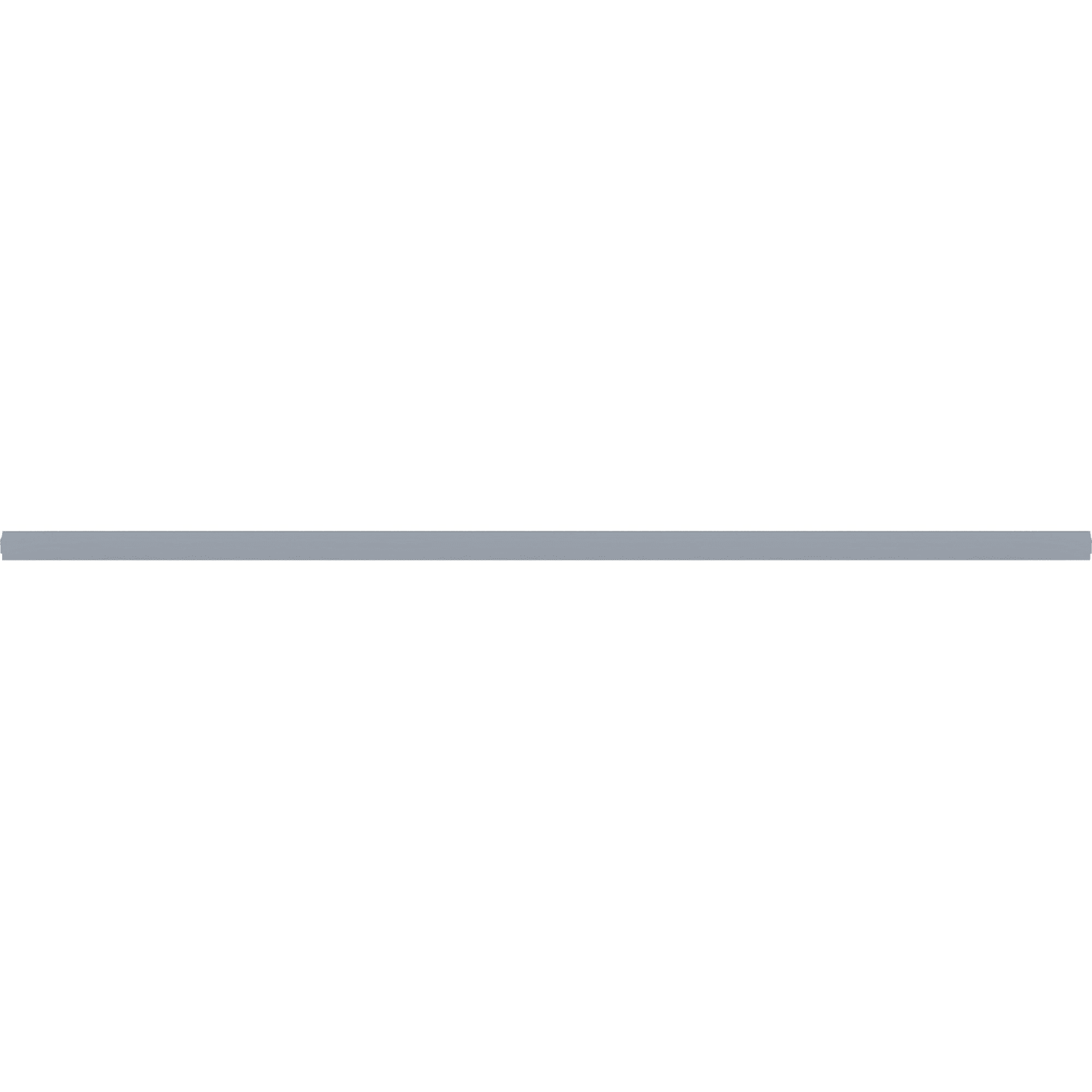 Lorell Double-wide Horizontal Panel Strip for Adaptable Panel System, 67inW x 0.50inD x 1.80inH, Aluminum, Silver - Image 5
