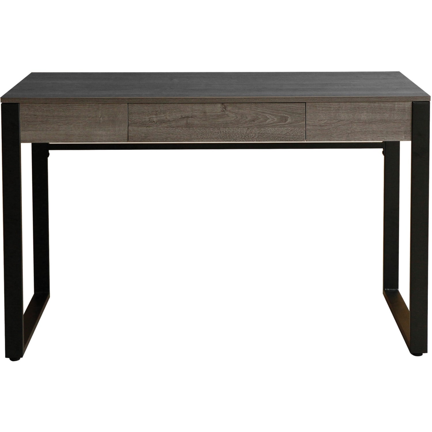 Lorell SOHO Desk with Center Drawer - 1 Drawer(s) - Band Edge - Finish: Charcoal - Image 3