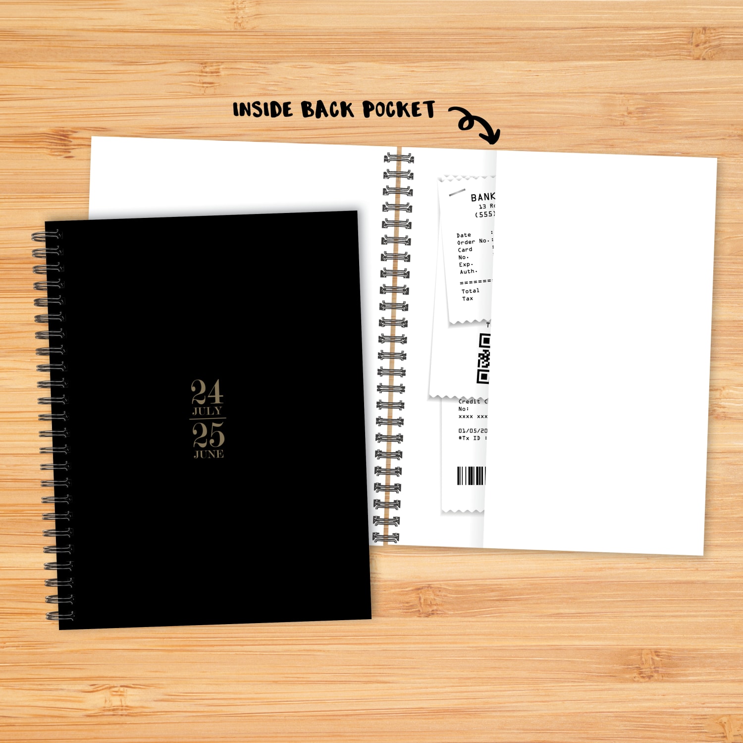 2024-2025 Willow Creek Press Weekly/Monthly Planner, 6-1/2in x 8-1/2in, Basic Black, July To June, 47729 - Image 6