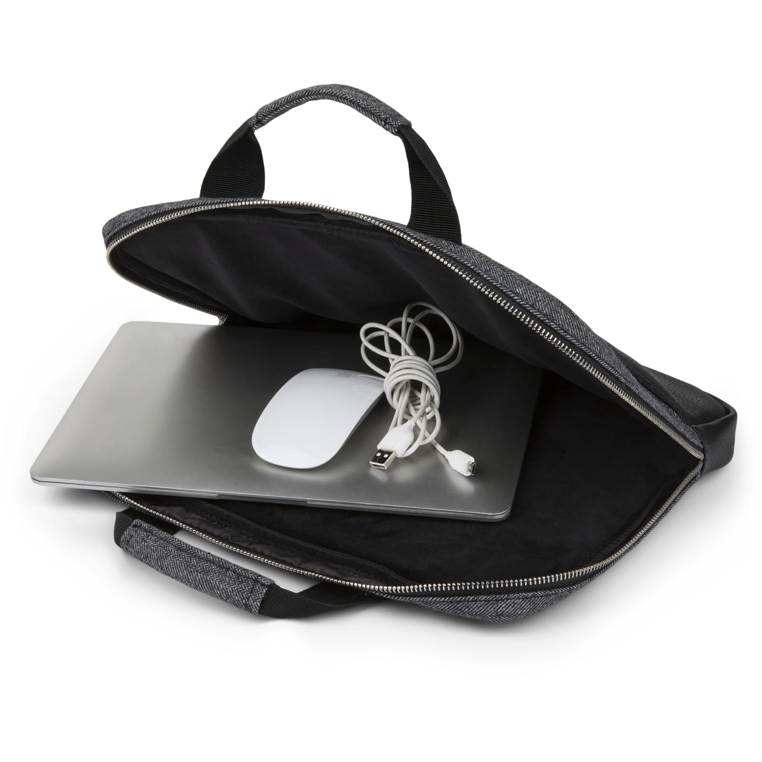 Bugatti Laptop Sleeve With 15.6in Compartment, Gray/Black - Image 3