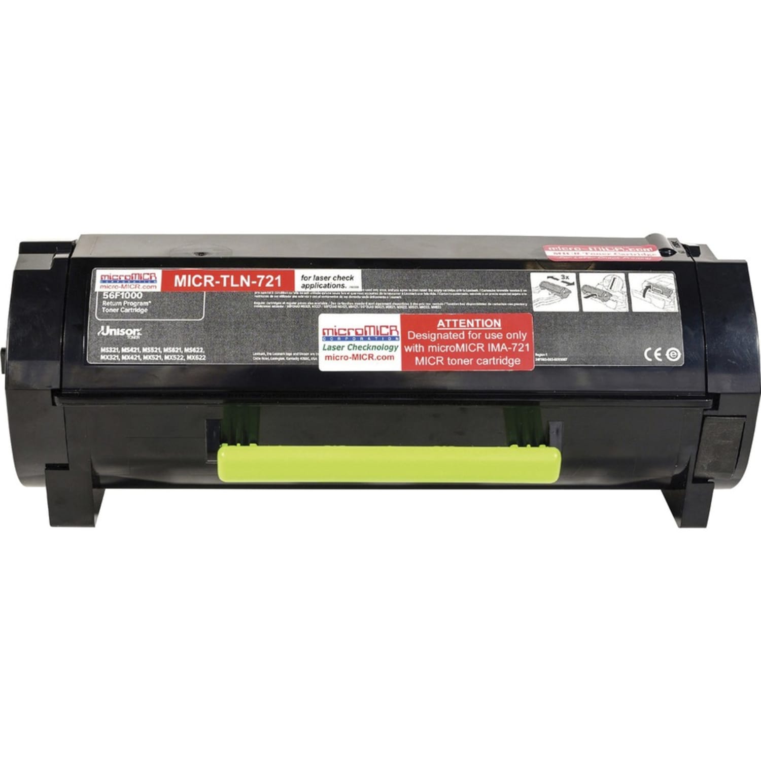 microMICR MICR Laser Toner Cartridge 56F1000 - Black - 1 Each - 6000 Pages - Image 4