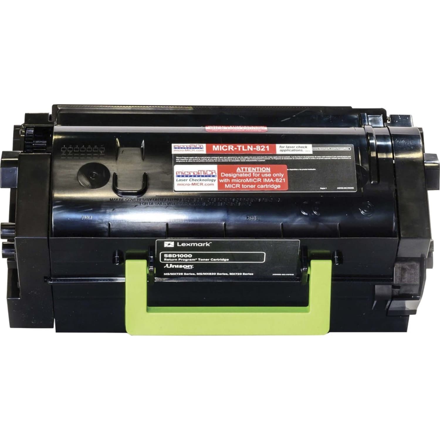 microMICR MICR Laser Toner Cartridge 58D1000 - Black - 1 Each - 7500 Pages - Image 3