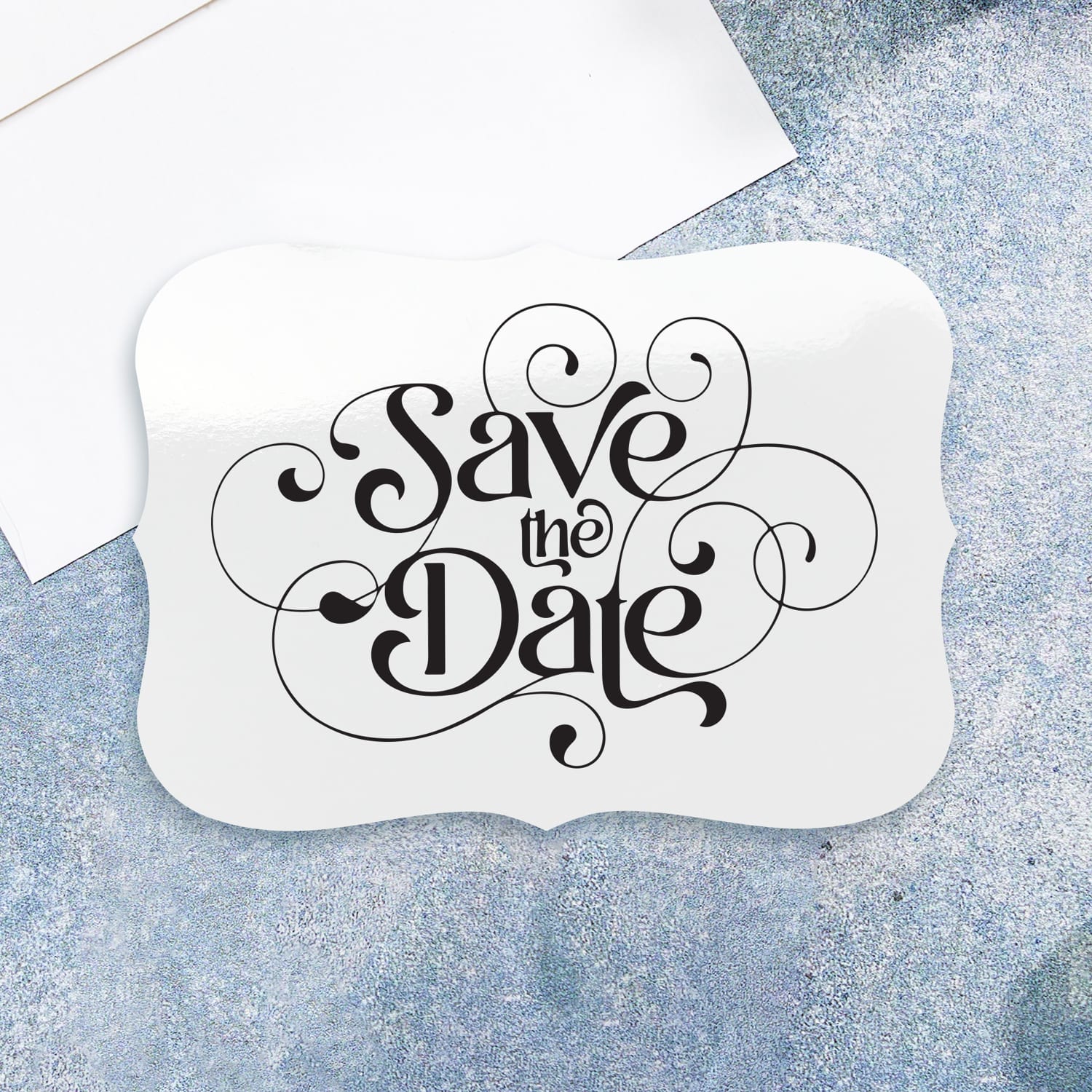 Avery Printable Invitation Cards, 5in x 7in Rectangle Flourished Edge, Glossy White, Pack Of 20 - Image 5
