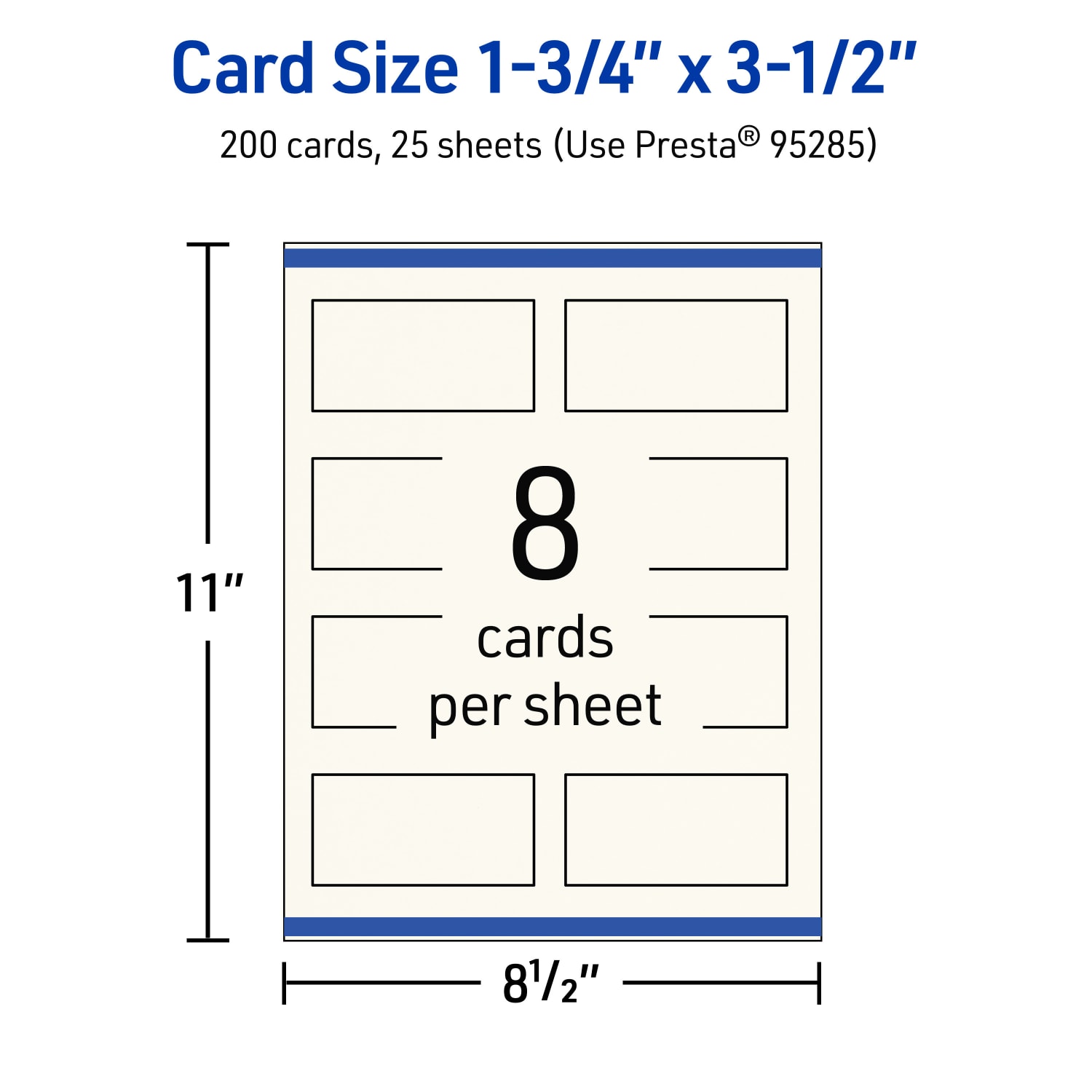 Avery Printable Mini Business Cards With Sure Feed Technology, Print-To-The-Edge, 1.75inx3.5in, Matte Ivory, Pack Of 200 - Image 6