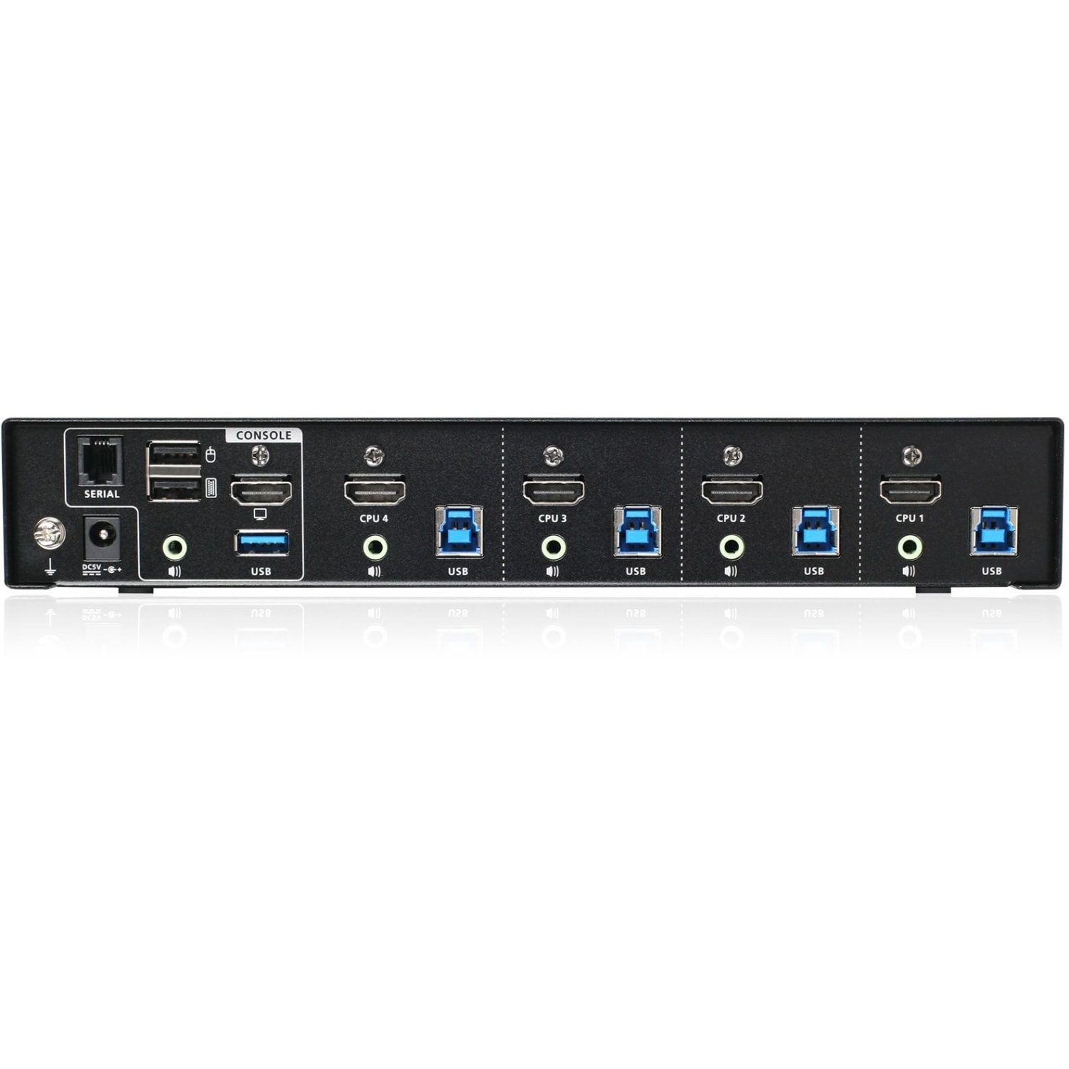 IOGEAR 4-Port 4K KVMP Switch with HDMI Connection, USB 3.0 Hub, and Audio (TAA) - 4 Computer(s) - 1 Local User(s) - GCS1934H - Image 5