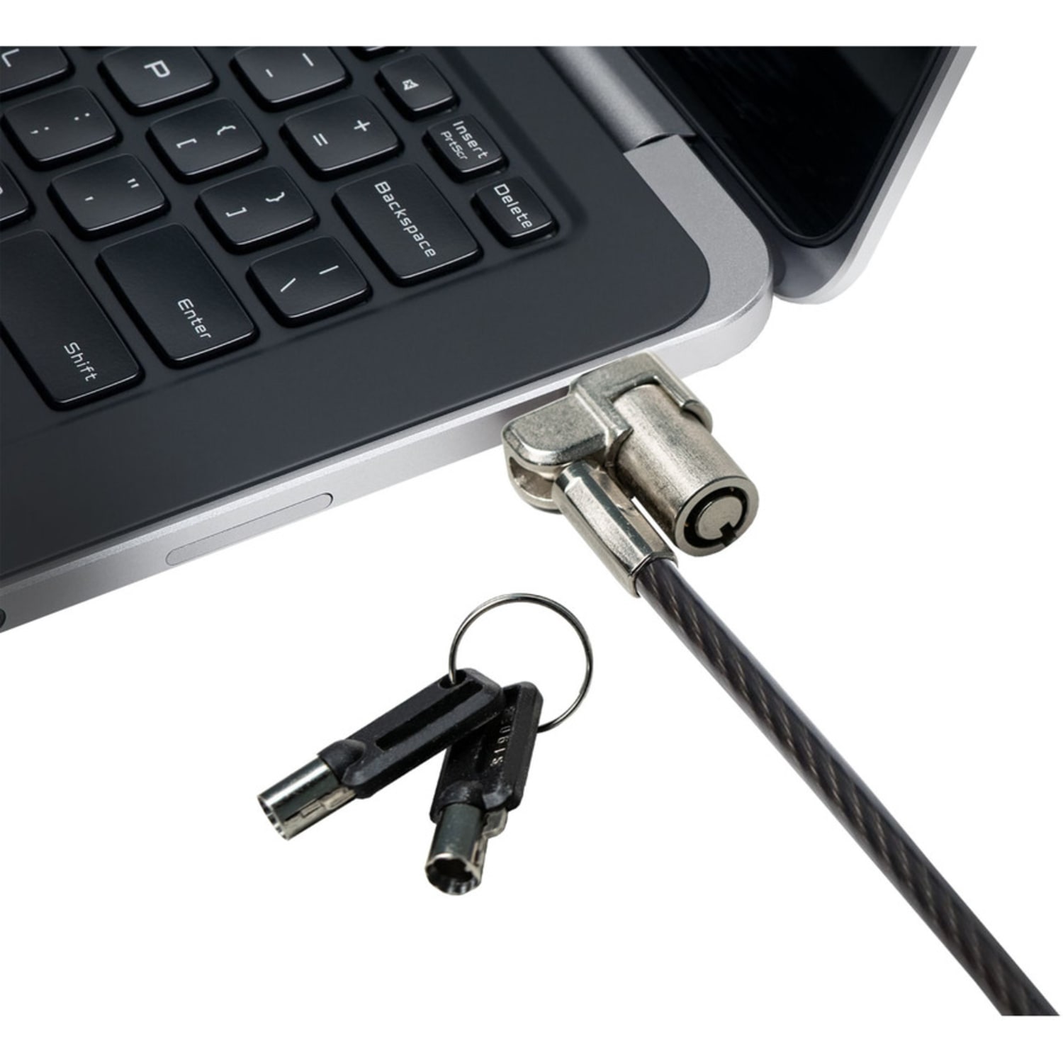 CTA Digital Steel Security K-Slot Cable Lock - 6.67 ft Cable - Keyed Lock - Silver - Galvanized Steel - For Notebook, Desktop Computer - Image 4