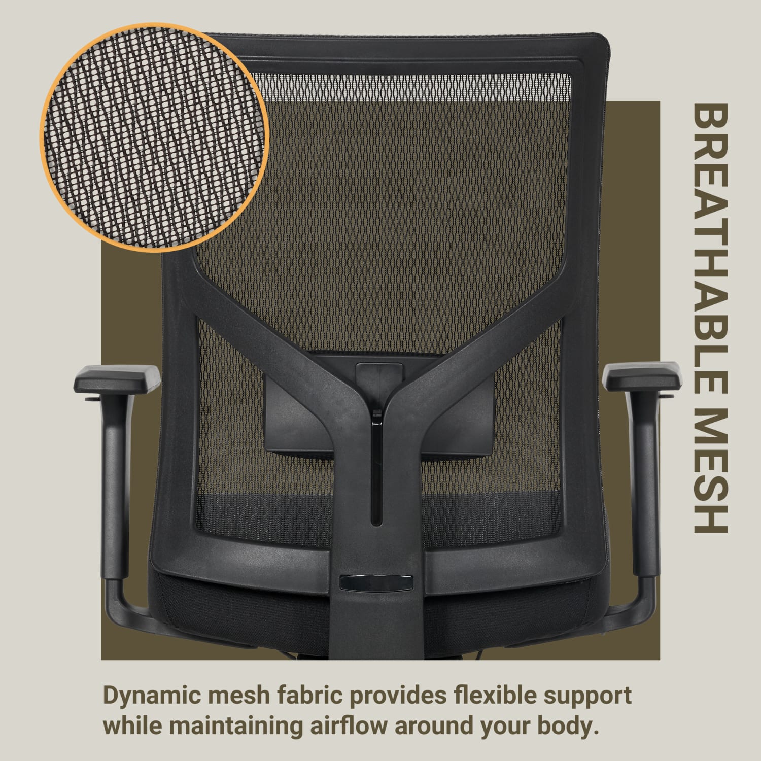 Serta Commercial Eco-2000 Ergonomic Mesh Mid-Back Task Chair, 43% Recycled, Black - Image 10