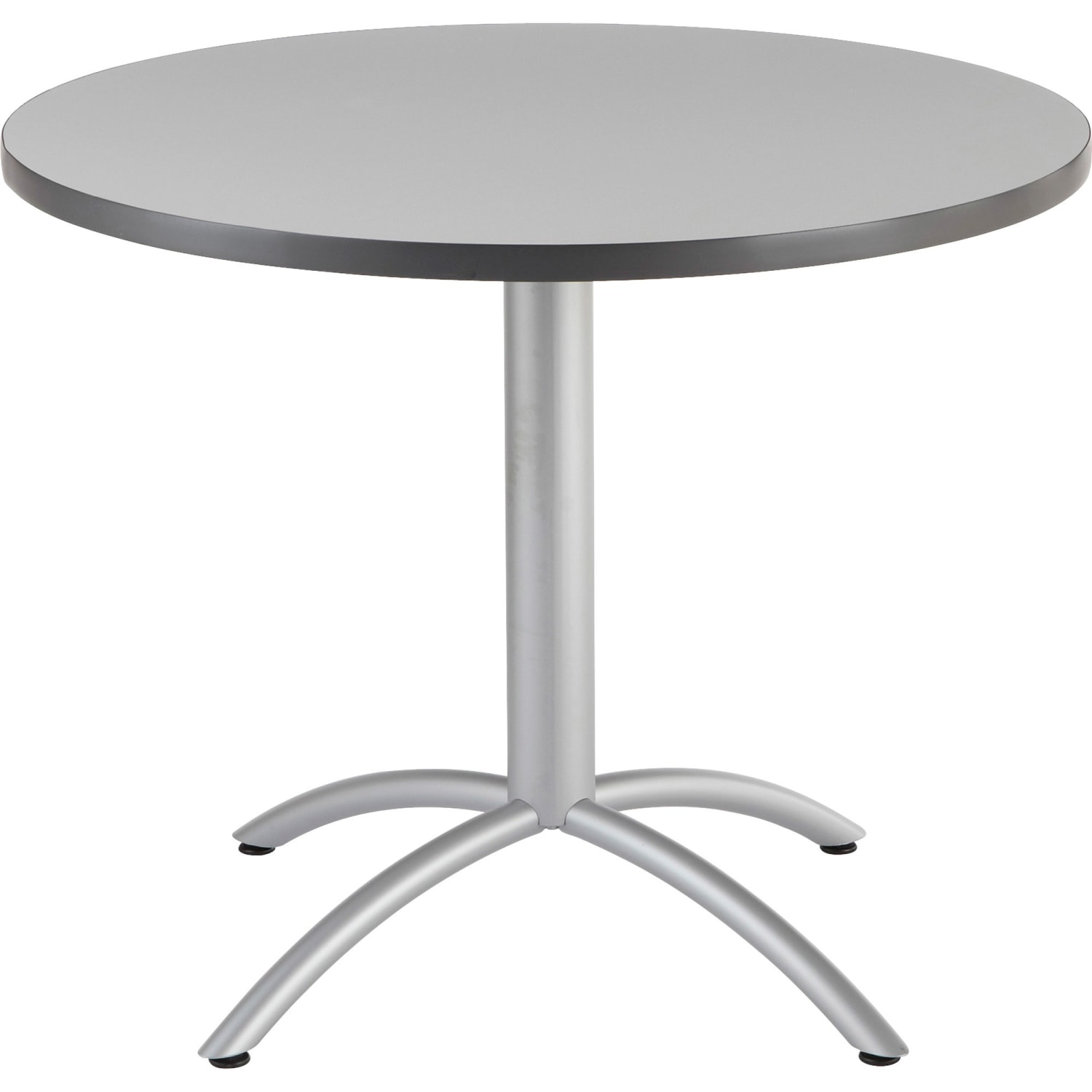 Iceberg Cafeworks Cafe Table, Round, 42inH x 36inW, Gray/Silver - Image 3