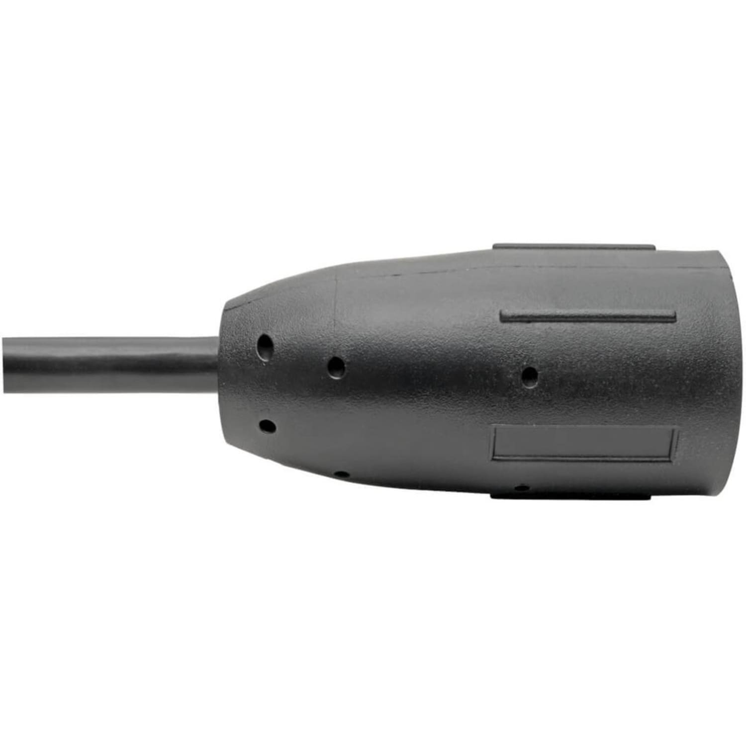 Eaton Tripp Lite Series Heavy-Duty Power Extension Cable, NEMA L5-15R to NEMA 5-15P - 15A, 120V, 14 AWG, 1 ft. (0.31 m), Black - Power cable - NEMA 5-15 (M) to NEMA L5-15 (F) - AC 110 V - 1 ft - molded - black - Image 5