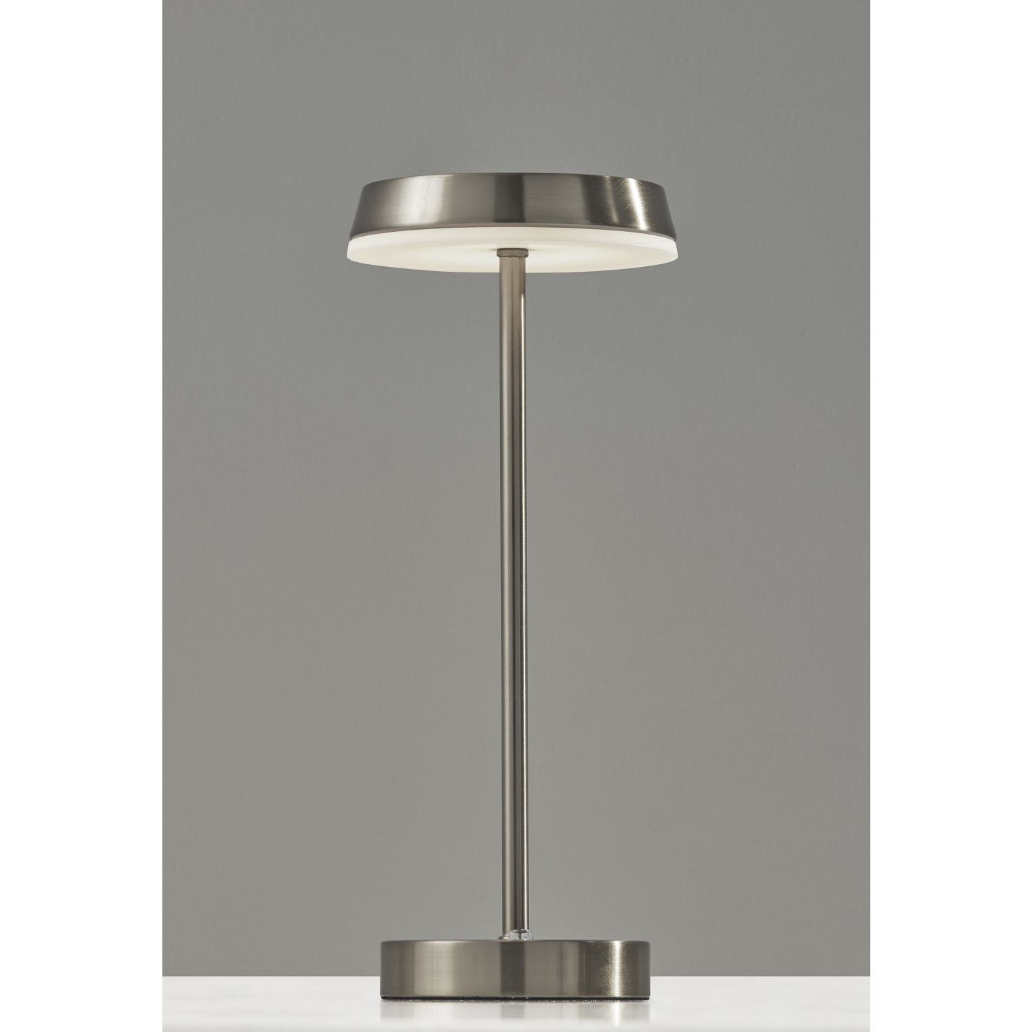 Adesso Tommy LED Cordless Indoor/Outdoor Table Lamp, 15inH, Brushed Steel - Image 3
