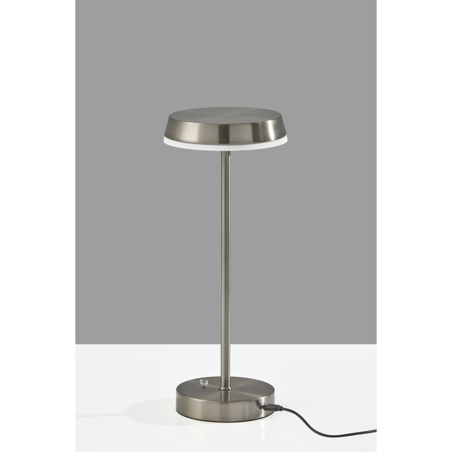 Adesso Tommy LED Cordless Indoor/Outdoor Table Lamp, 15inH, Brushed Steel - Image 5