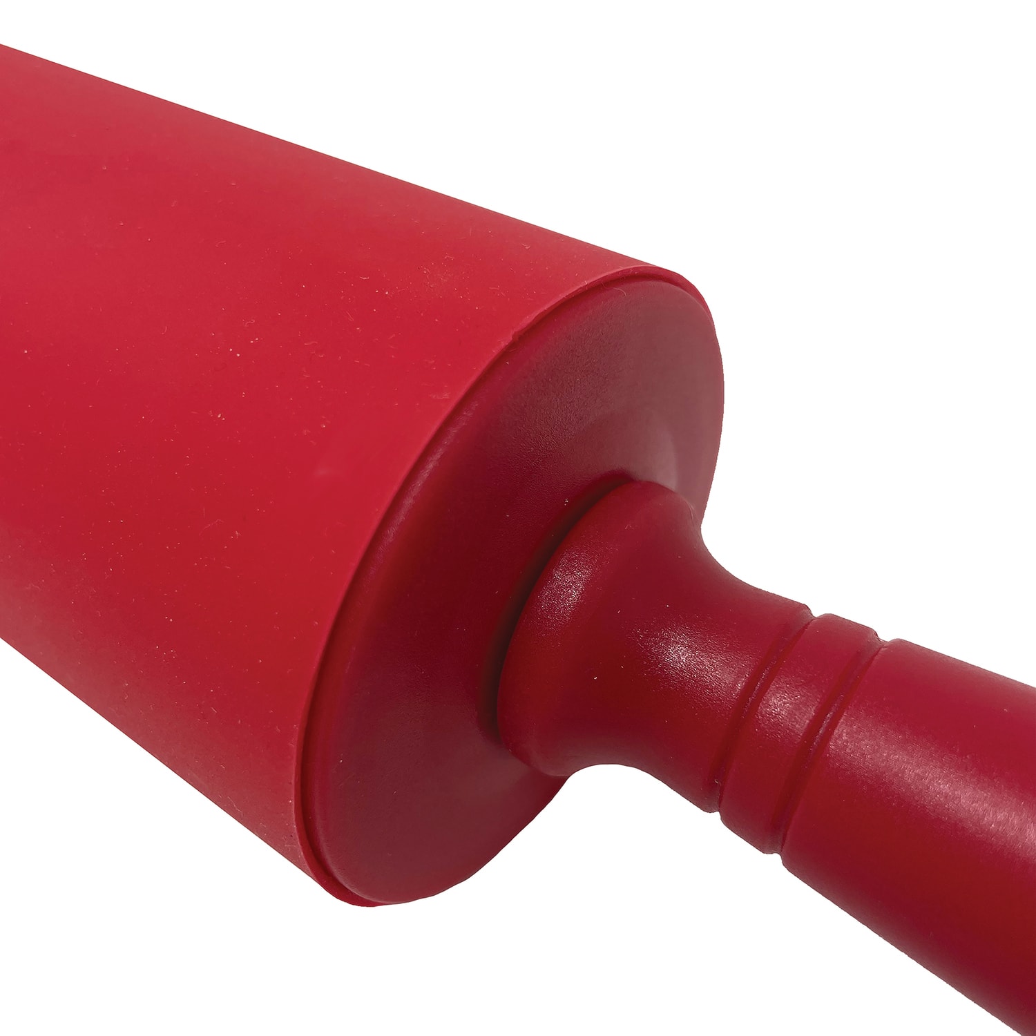 Better Houseware Silicone Rolling Pin, 11-1/4in x 2-1/2in x 20in, Red - Image 4