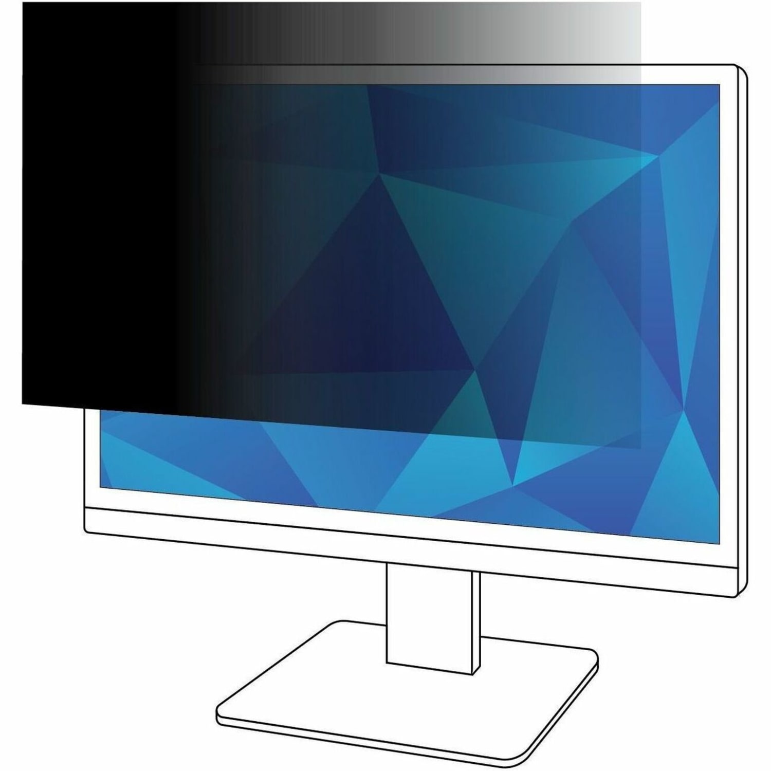 3M Privacy Filter for Monitors, 32in Full Screen, 16:9 Aspect Ratio, Reduces Blue Light, Anti-Glare