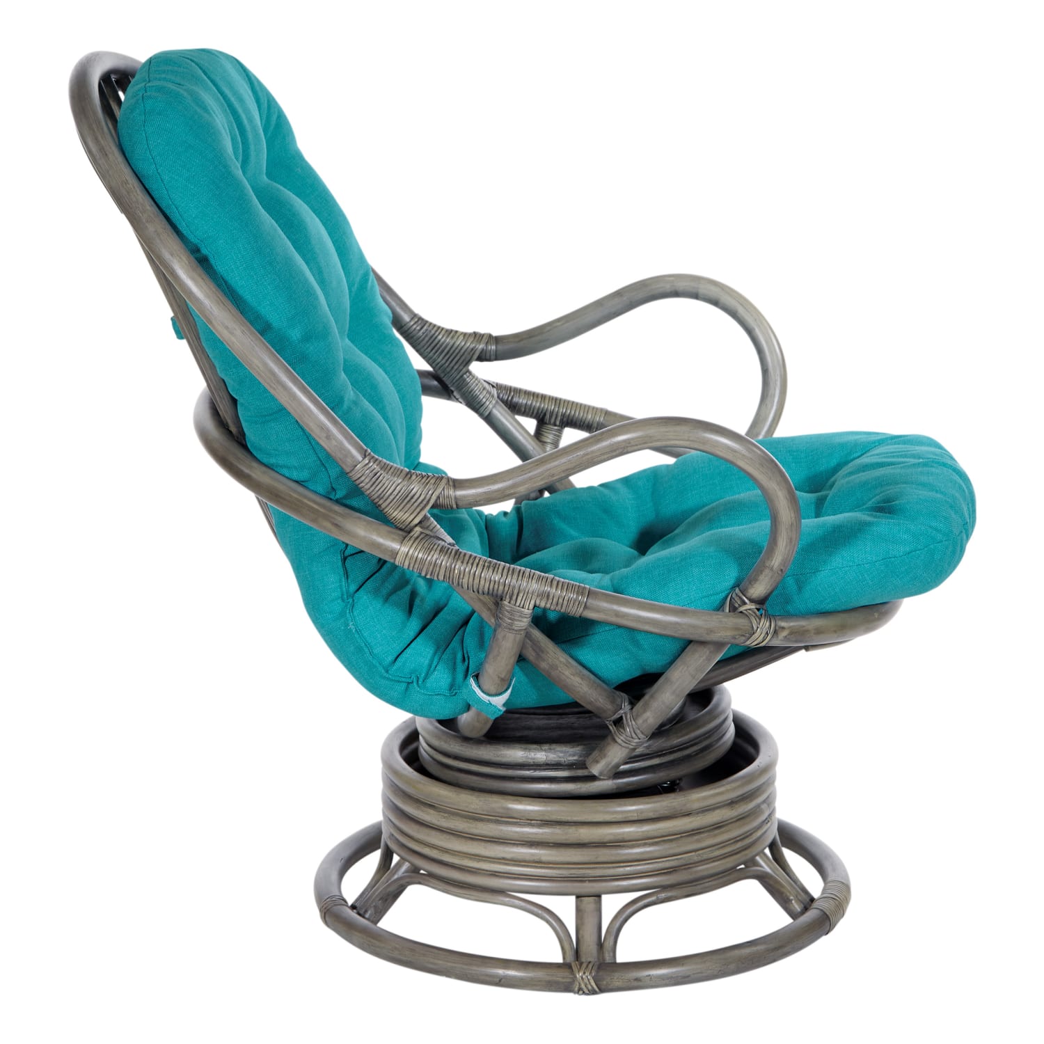 Office Star Tahiti Rattan Swivel Rocker Accent Chair BlueGray PopularChairscom Office Star Tahiti Rattan Swivel Rocker Accent Chair BlueGray PopularChairscom